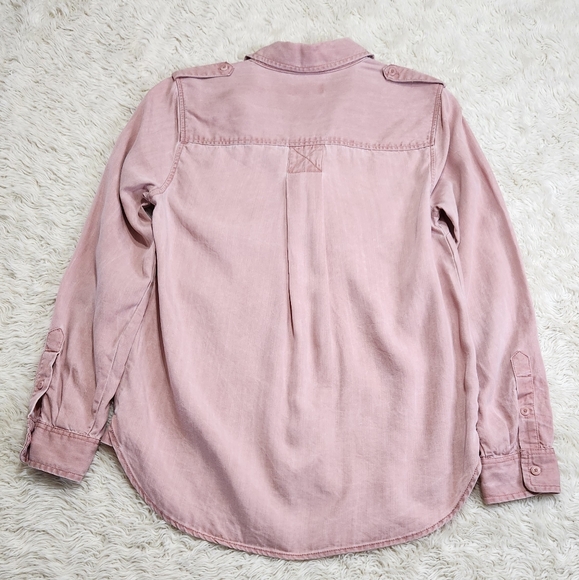 LUCKY BRAND Washed Shirt In Old Rose Pink Sz Small STYLE 7W44283 100% Lyocell - Picture 6 of 13